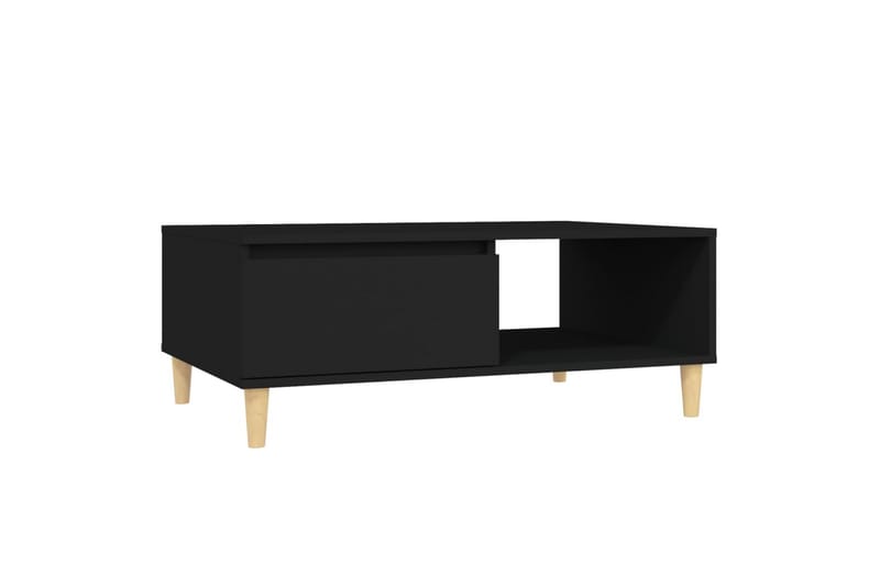 sofabord 90x60x35 cm spånplade sort - Sort - Sofabord