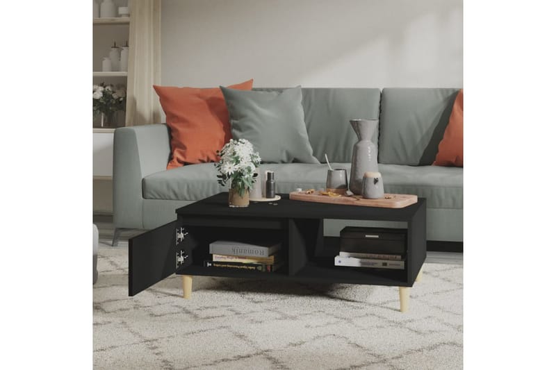 sofabord 90x60x35 cm spånplade sort - Sort - Møbler - Borde - Sofabord