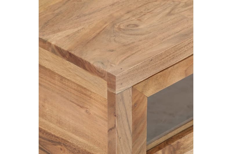 sofabord 90x60x40 cm massivt akacietræ - Brun - Møbler - Borde - Sofabord