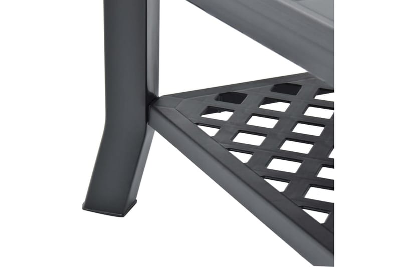 sofabord 90x60x46 cm plastik antracitgrå - Grå - Møbler - Borde - Sofabord