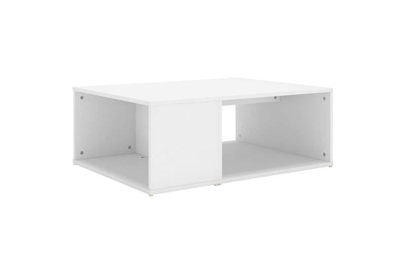 sofabord 90x67x33 cm spånplade hvid - Hvid - Sofabord