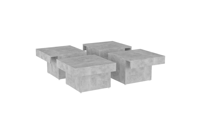 sofabord 90x90x28 cm spånplade betongrå - Grå - Møbler - Borde - Sofabord