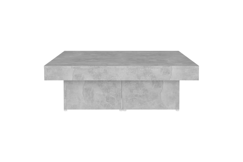 sofabord 90x90x28 cm spånplade betongrå - Grå - Sofabord