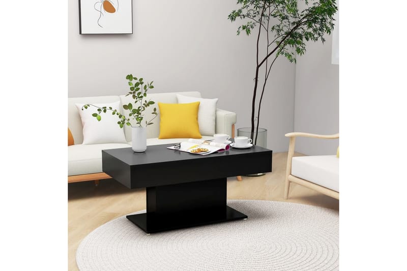 sofabord 96x50x45 cm spånplade sort - Sort - Møbler - Borde - Sofabord