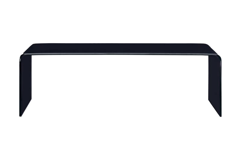 sofabord 98 x 45 x 31 cm hærdet glas sort - Møbler - Borde - Sofabord