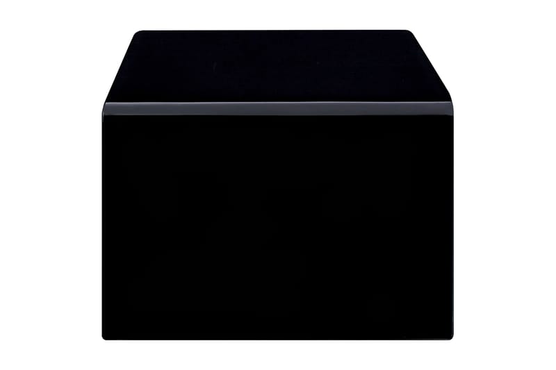 sofabord 98 x 45 x 31 cm hærdet glas sort - Sofabord