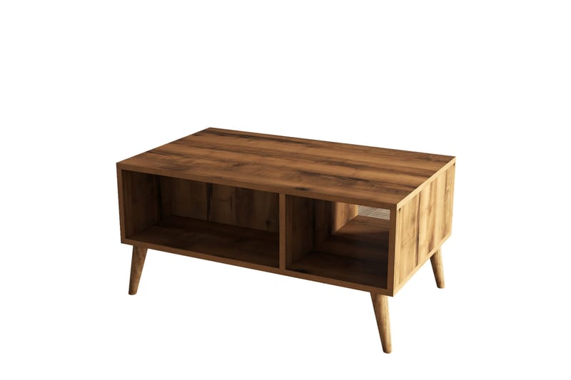 Sofabord Elrasmo Sofabord 90x54x90 cm Brun - Møbler - Borde - Sofabord