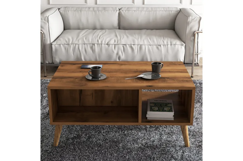 Sofabord Elrasmo Sofabord 90x54x90 cm Brun, undefined
