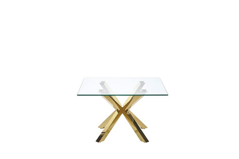 Sofabord Gennemsiktig/guld STARLIGHT - Transparent - Møbler - Borde - Sofabord