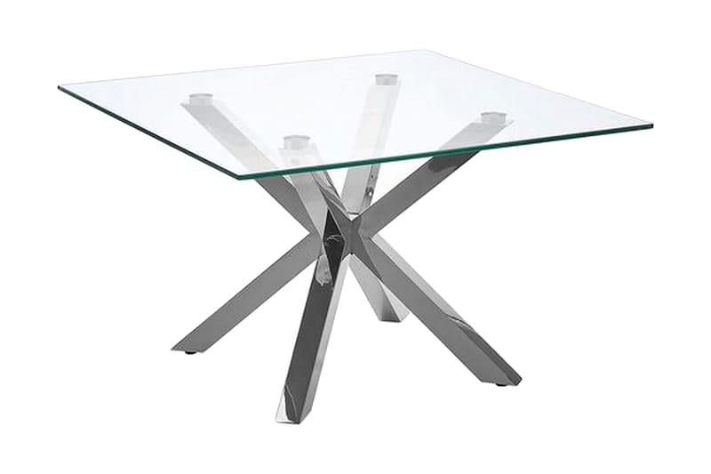 Sofabord Gennemsiktig/sølv STARLIGHT - Transparent - Møbler - Borde - Sofabord