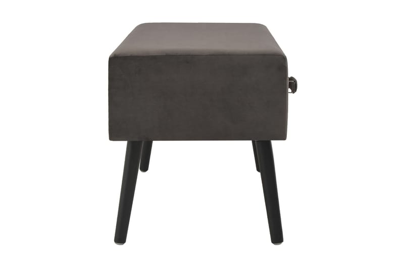 Sofabord Grå 80 X 40 X 46 Cm Fløjl - Grå - Møbler - Borde - Sofabord