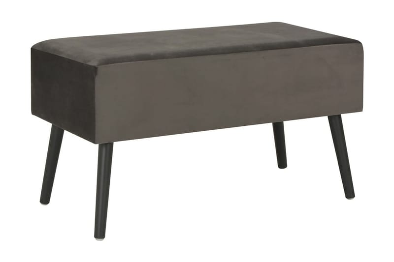 Sofabord Grå 80 X 40 X 46 Cm Fløjl - Grå - Møbler - Borde - Sofabord