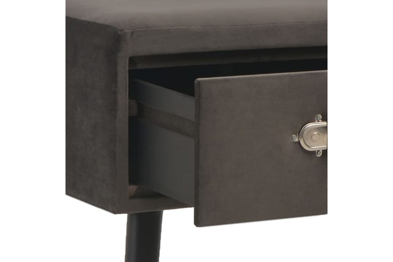 Sofabord Grå 80 X 40 X 46 Cm Fløjl - Grå - Møbler - Borde - Sofabord