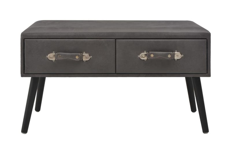 Sofabord Grå 80 X 40 X 46 Cm Kunstlæder - Grå - Møbler - Borde - Sofabord