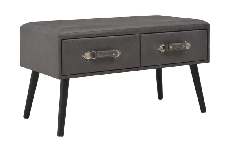Sofabord Grå 80 X 40 X 46 Cm Kunstlæder - Grå - Møbler - Borde - Sofabord