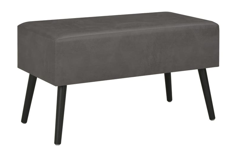 Sofabord Grå 80 X 40 X 46 Cm Kunstlæder - Grå - Møbler - Borde - Sofabord
