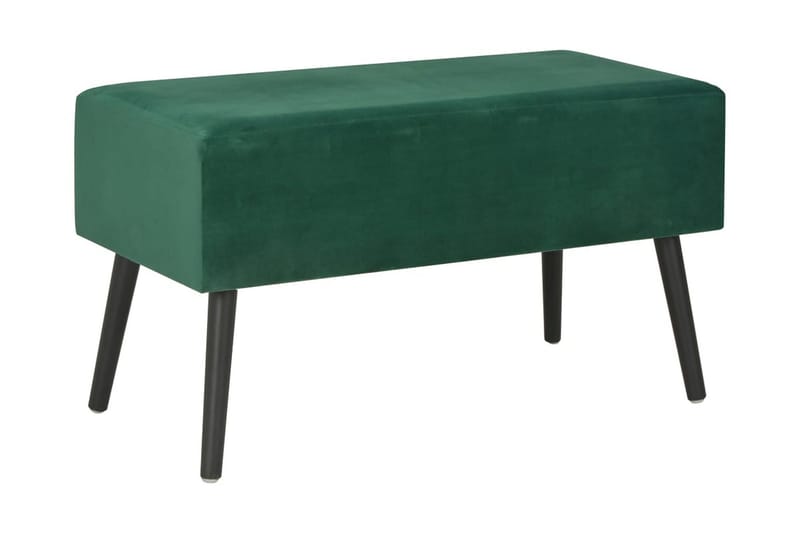 Sofabord Grøn 80 X 40 X 46 Cm Fløjl - Grøn - Sofabord