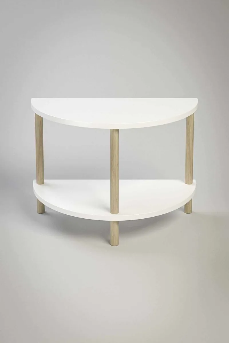 Sofabord Hanah Home Peka Cube (60 x 42 x 30 cm) Hvid, Hvid