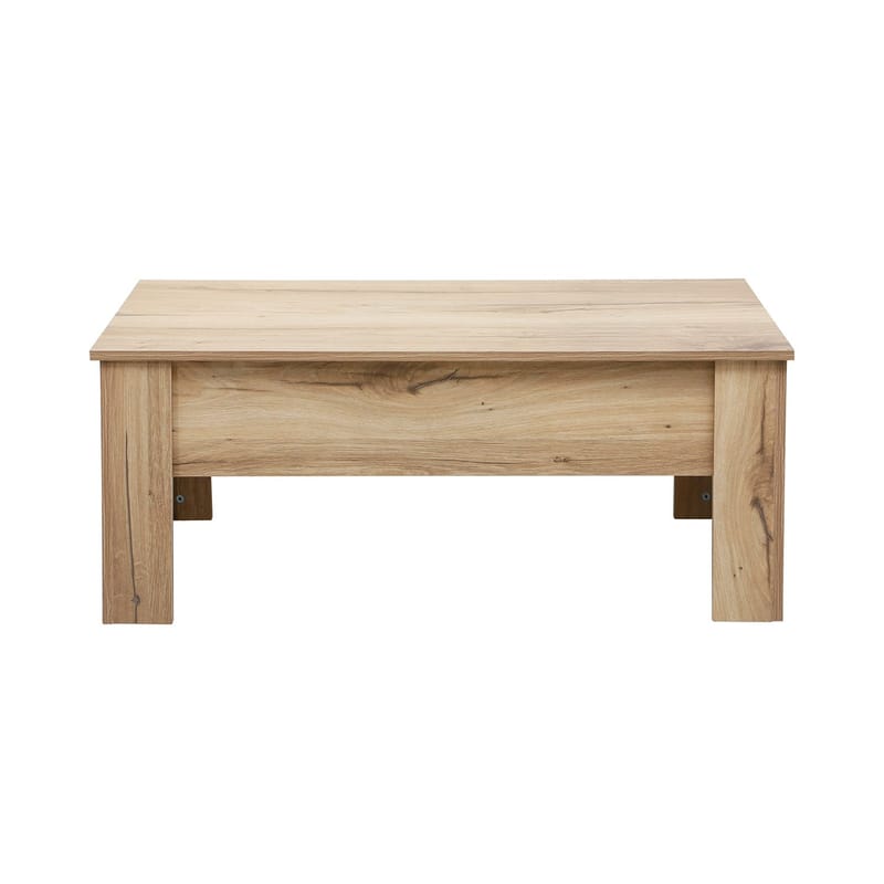 Sofabord HOME4YOU Hannes 100x50x42 cm rustik melamin - Brun - Møbler - Borde - Sofabord