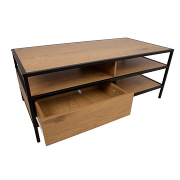 Sofabord HOME4YOU Hedvig med en skuffe 100x50x40 cm Ask/Sort - Ask/sort - Møbler - Borde - Sofabord