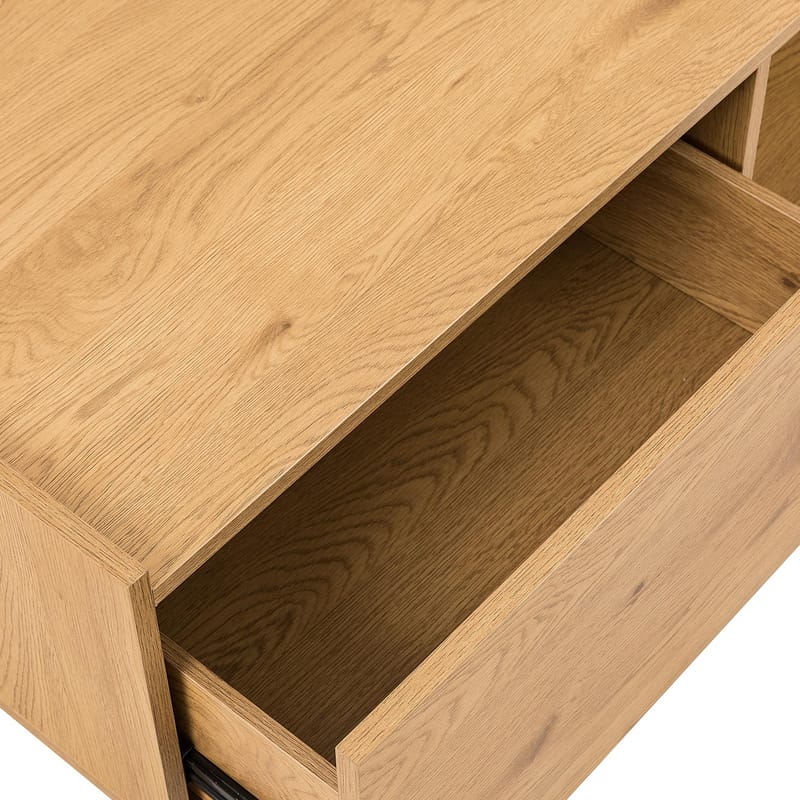 Sofabord HOME4YOU Sacha 120x60x35 cm melamin med egetræsbark - Melamin med egetræsbark - Møbler - Borde - Sofabord