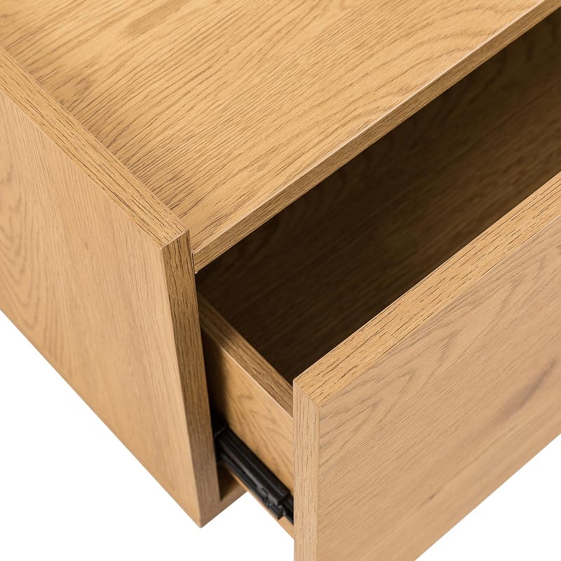 Sofabord HOME4YOU Sacha 120x60x35 cm melamin med egetræsbark - Melamin med egetræsbark - Møbler - Borde - Sofabord