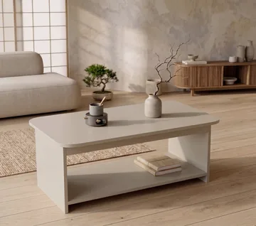 Sofabord Homitis Chibo (100 x 41,8 x 50 cm) Cashmere - Møbler - Borde - Sofabord