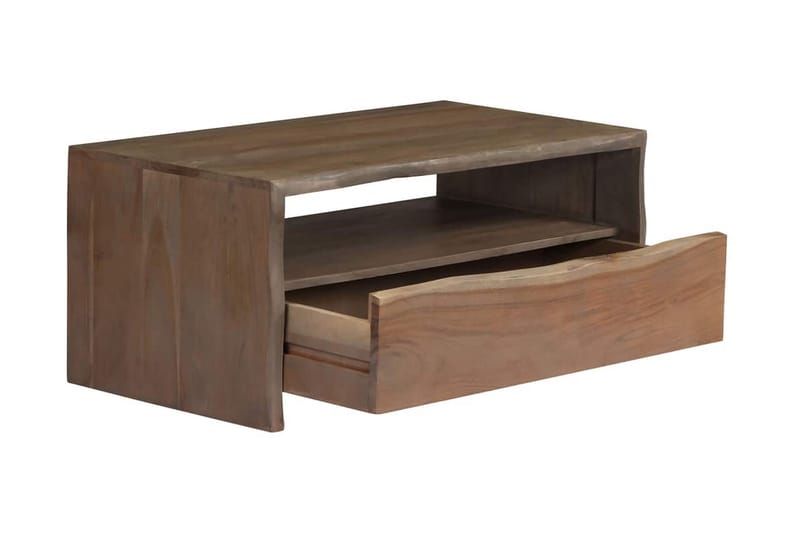 Sofabord I Akacie Levende Kanter 90 X 50 X 40 Cm - Grå - Møbler - Borde - Sofabord