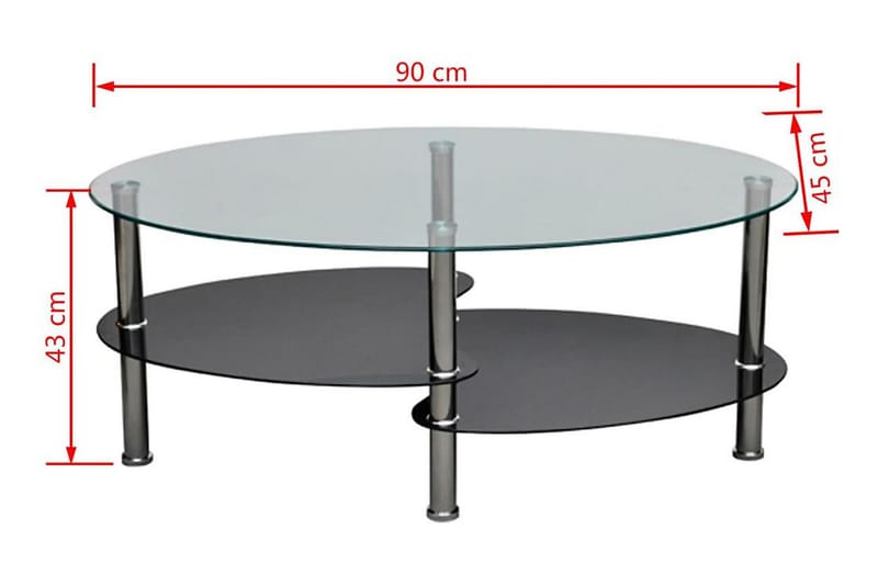Sofabord I Eksklusivt Design Sort - Sort - Møbler - Borde - Sofabord