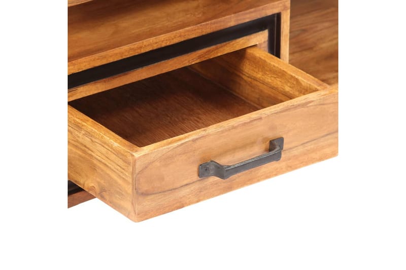 Sofabord I Massivt Akacietræ 100 X 45 X 33 Cm - Brun - Møbler - Borde - Sofabord