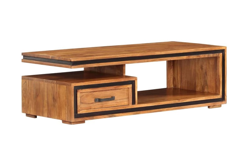 Sofabord I Massivt Akacietræ 100 X 45 X 33 Cm - Brun - Møbler - Borde - Sofabord