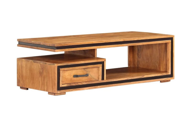 Sofabord I Massivt Akacietræ 100 X 45 X 33 Cm - Brun - Møbler - Borde - Sofabord