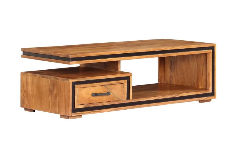Sofabord I Massivt Akacietræ 100 X 45 X 33 Cm - Brun - Møbler - Borde - Sofabord