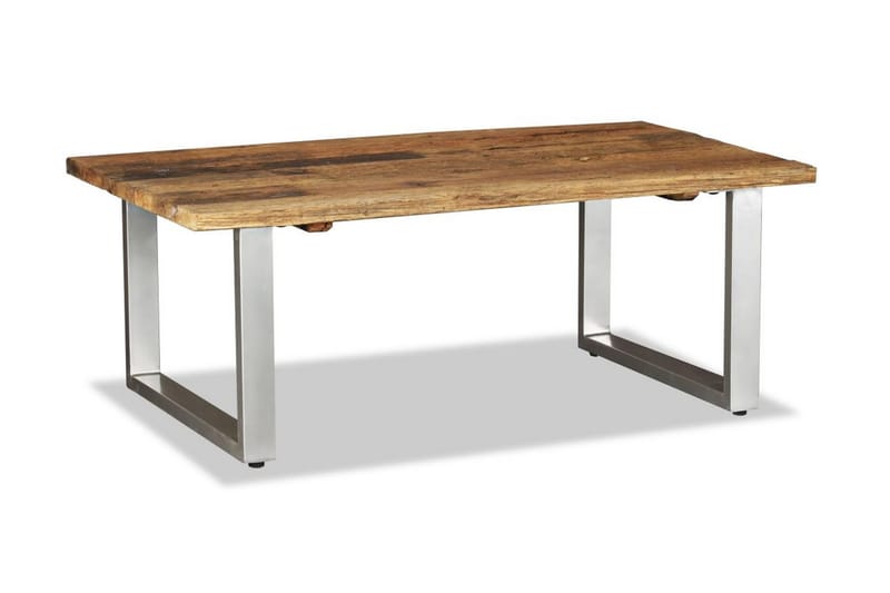 Sofabord I Massivt Genanvendt Svelletræ 100 X 60 X 38 Cm - Brun - Møbler - Borde - Sofabord