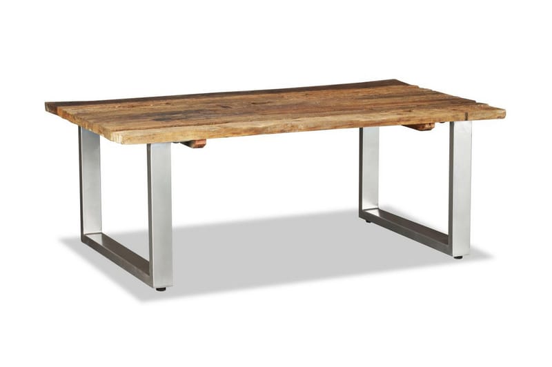 Sofabord I Massivt Genanvendt Svelletræ 100 X 60 X 38 Cm - Brun - Møbler - Borde - Sofabord