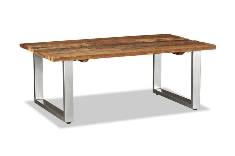 Sofabord I Massivt Genanvendt Svelletræ 100 X 60 X 38 Cm - Brun - Møbler - Borde - Sofabord