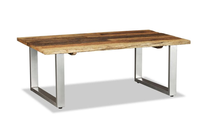 Sofabord I Massivt Genanvendt Svelletræ 100 X 60 X 38 Cm - Brun - Møbler - Borde - Sofabord