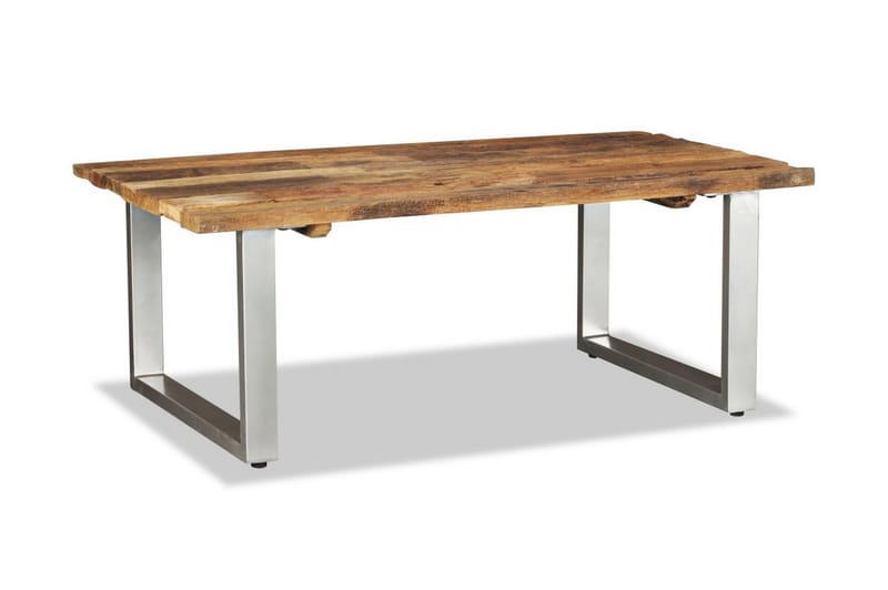 Sofabord I Massivt Genanvendt Svelletræ 100 X 60 X 38 Cm - Brun - Møbler - Borde - Sofabord