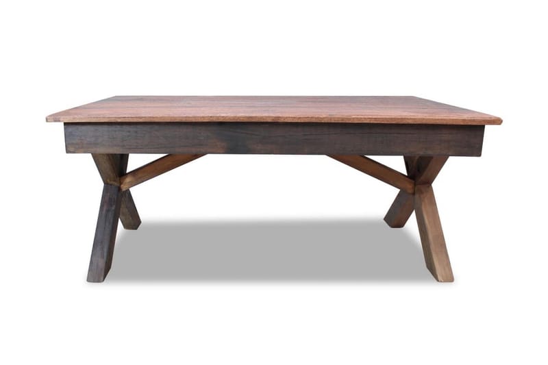 Sofabord I Massivt Genanvendt Træ 110 X 60 X 45 Cm - Brun - Møbler - Borde - Sofabord