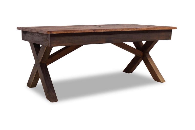 Sofabord I Massivt Genanvendt Træ 110 X 60 X 45 Cm - Brun - Møbler - Borde - Sofabord