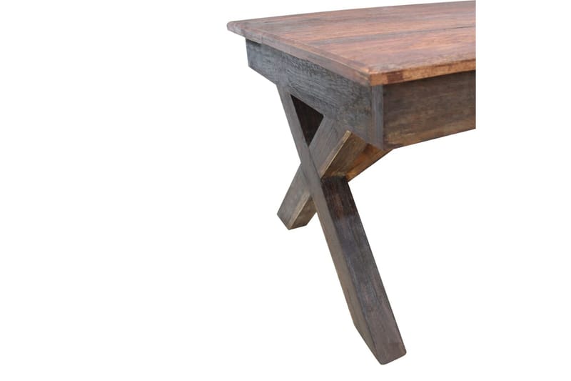 Sofabord I Massivt Genanvendt Træ 110 X 60 X 45 Cm - Brun - Møbler - Borde - Sofabord