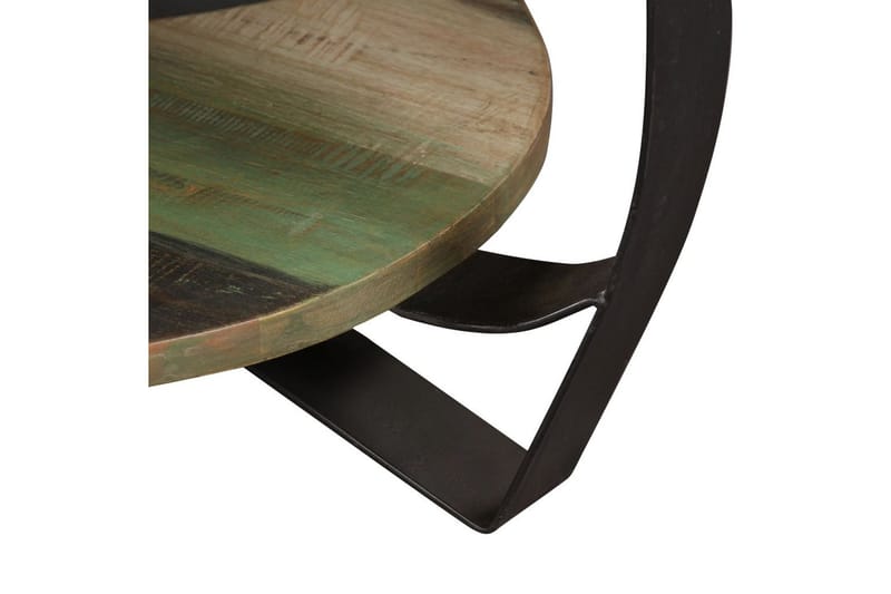Sofabord I Massivt Genanvendt Træ 65 X 32 Cm - Flerfarvet - Møbler - Borde - Sofabord