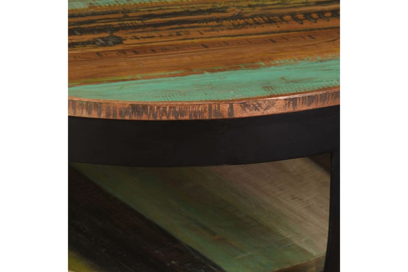 Sofabord I Massivt Genanvendt Træ 65 X 32 Cm - Flerfarvet - Sofabord