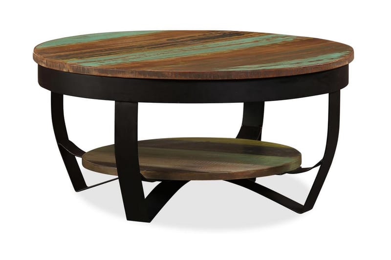 Sofabord I Massivt Genanvendt Træ 65 X 32 Cm - Flerfarvet - Møbler - Borde - Sofabord