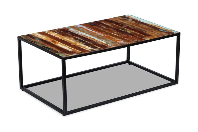Sofabord I Massivt Genbrugstræ 100X60X40 Cm - Brun - Møbler - Borde - Sofabord