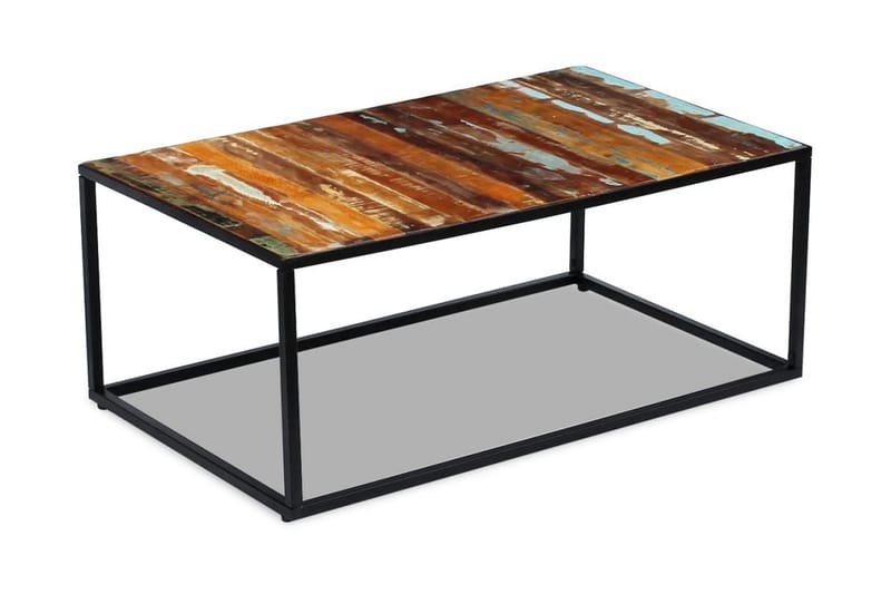Sofabord I Massivt Genbrugstræ 100X60X40 Cm - Brun - Møbler - Borde - Sofabord