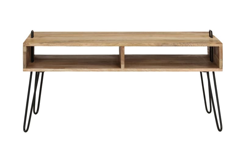 Sofabord I Massivt Mangotræ 100 X 60 X 45 Cm - Brun - Møbler - Borde - Sofabord