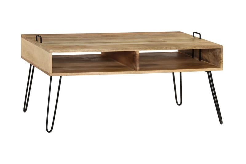 Sofabord I Massivt Mangotræ 100 X 60 X 45 Cm - Brun - Møbler - Borde - Sofabord