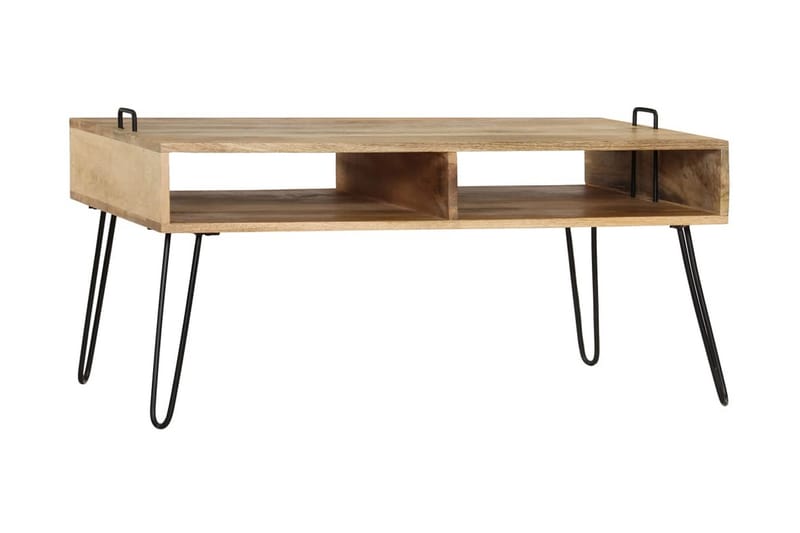Sofabord I Massivt Mangotræ 100 X 60 X 45 Cm - Brun - Møbler - Borde - Sofabord
