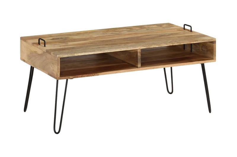 Sofabord I Massivt Mangotræ 100 X 60 X 45 Cm - Brun - Møbler - Borde - Sofabord